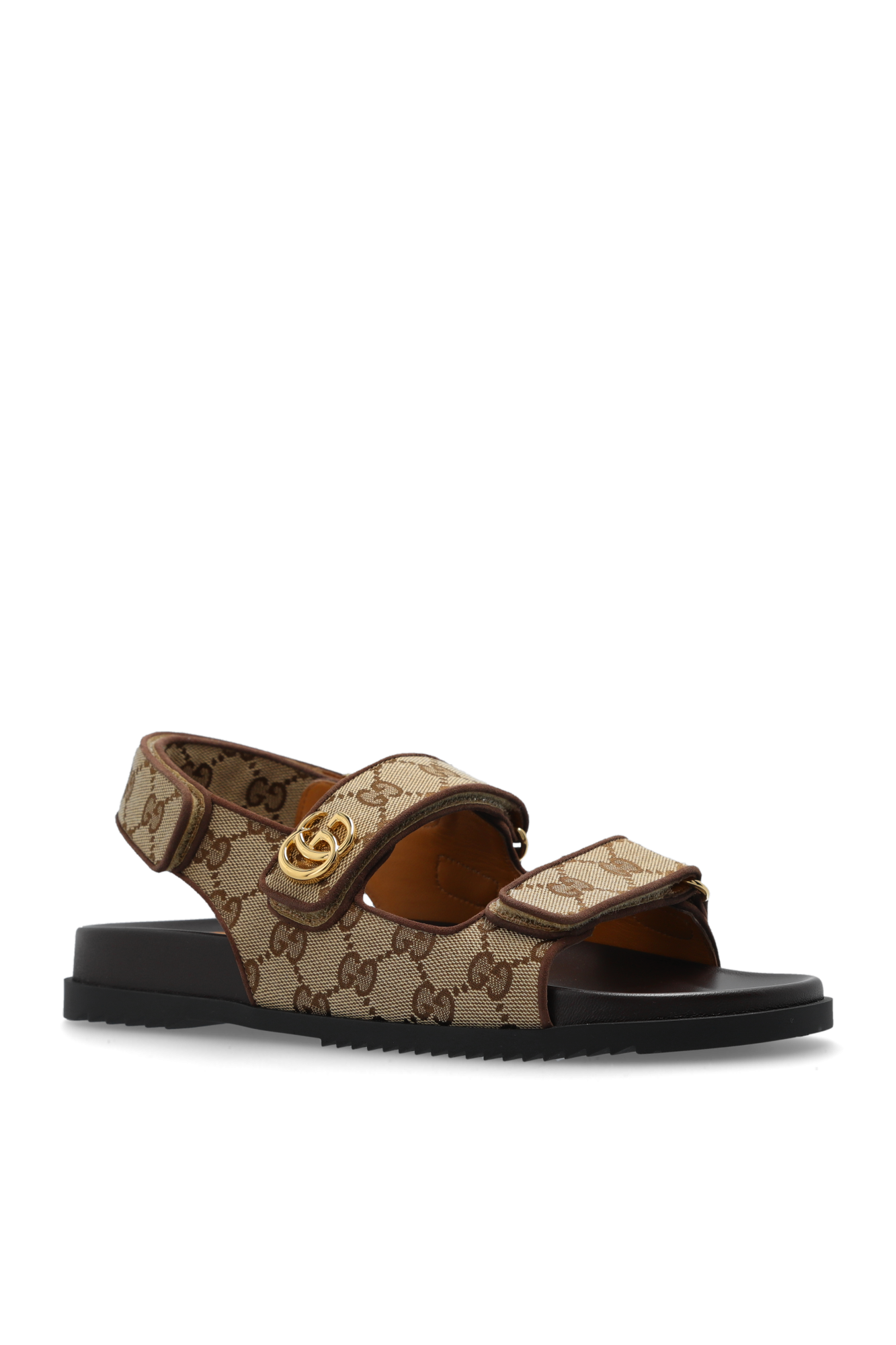 Gucci monogram sandals on sale